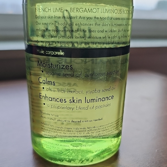 New Whish French Lime & Bergamot Luminous Body Oil Continuous Moisture 13 Fl oz - Picture 3 of 5